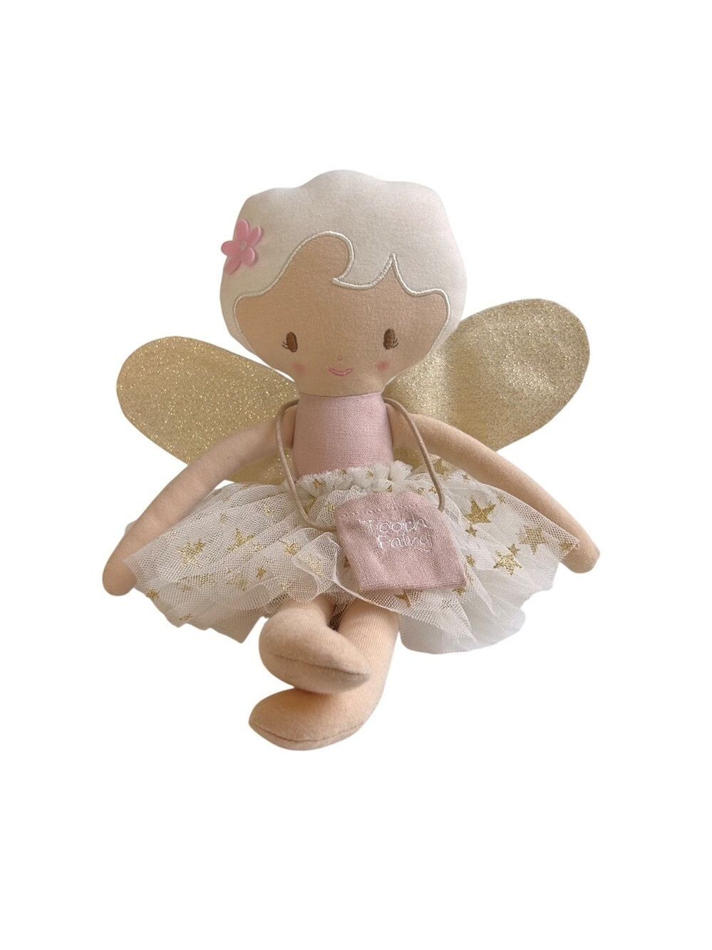 Alimrose Tilly the Tooth Fairy Doll with TuTu & Bag to Hold a Lost Tooth